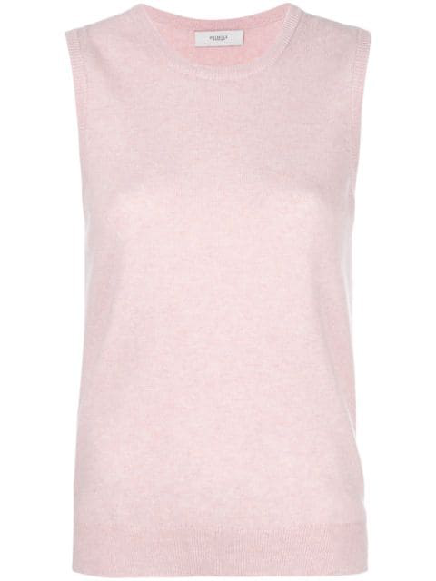 Pringle Of Scotland Sleeveless Fitted Sweater In Pink | ModeSens