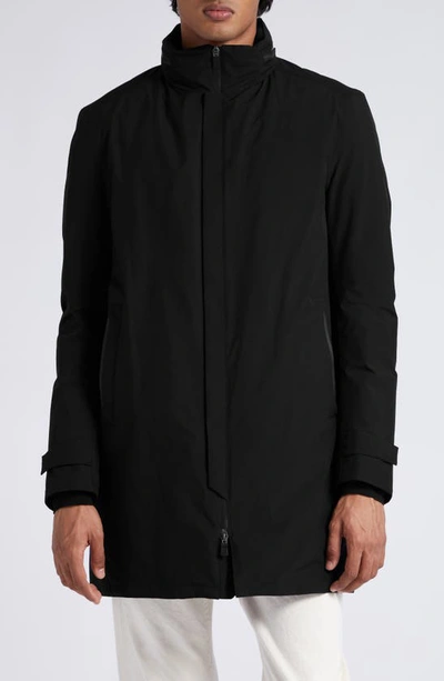 Herno Laminar 2-ply Gore-tex® Waterproof Coat In Black