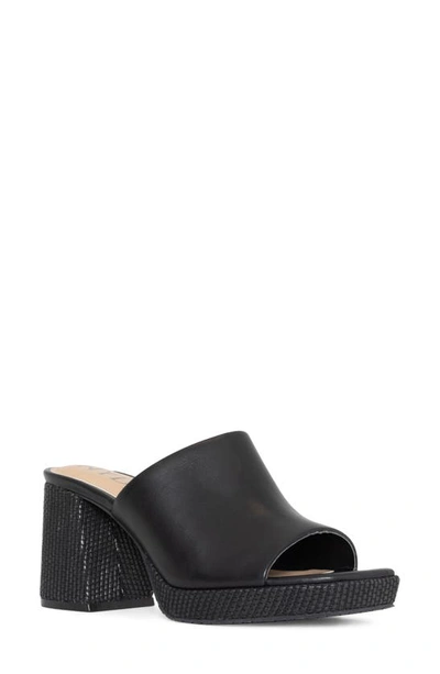 Nydj Dewi Platform Slide Sandal In Black