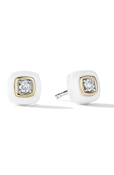 Cast The Brilliant Diamond Stud Earrings In White