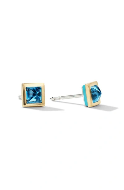 Cast The Pop Stud Earrings In Blue