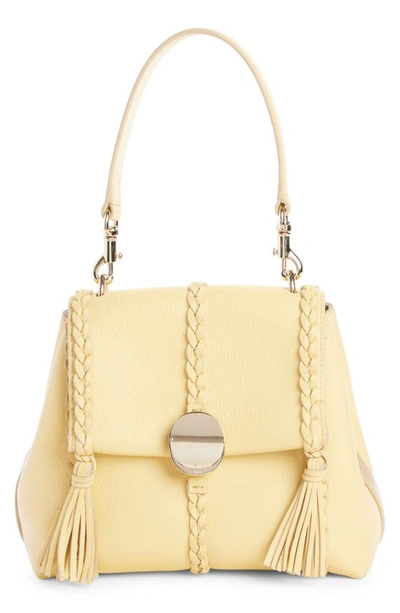 Chloé Small Penelope Leather Crossbody Satchel In Softy Yellow 752