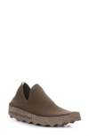 Asportuguesas Fly London Care Slip-on Sneaker In Black Tweed/ Felt