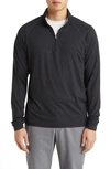 Johnnie-o Freeborne Prep-formance Quarter Zip Pullover In Black