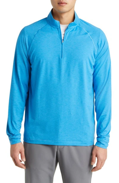 Johnnie-o Freeborne Prep-formance Quarter Zip Pullover In Biarritz