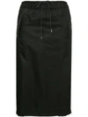 Sacai Drawstring Waist Skirt - Black