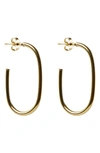 Argento Vivo U-shape Hoop Earrings In Gold