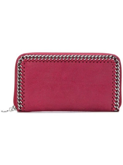 Stella Mccartney Falabella Zip-around Wallet - Red In Red