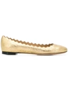 Chloé Lauren Ballerina Flats - Metallic