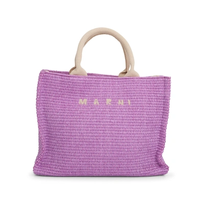 Marni Raffia Small Tote Bag