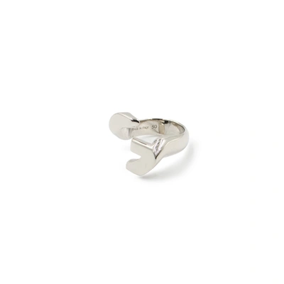 Givenchy G Chain Silver Open Ring In Metallic