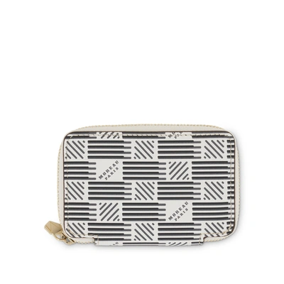 Moreau Mini Zip Wallet In Animal Print