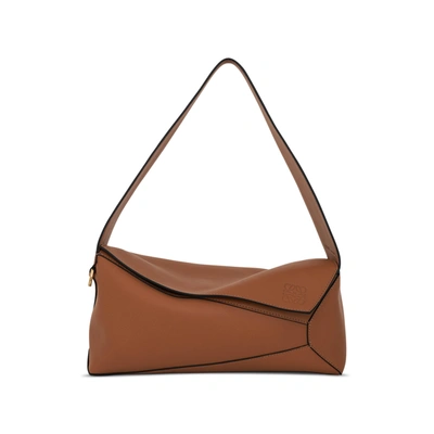 Loewe Puzzle Hobo Bag In Brown