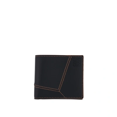 Loewe Puzzle Stitches Bifold Wallet In Black