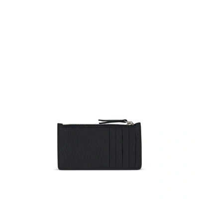 Maison Margiela Zip Credit Card Holder In Black
