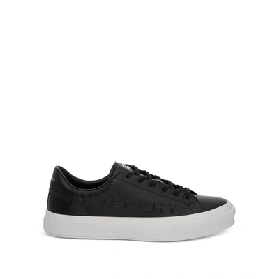 Givenchy City Sport Sneaker With Embossed Logo In Black