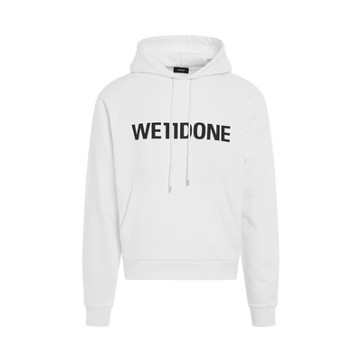 We11 Done Basic Logo Fitted Hoodie