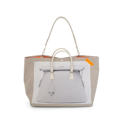 Maison Margiela Women's Trompe L'oeil 5ac Tote Bag In Brown