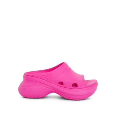 Balenciaga Crocs Pool Slide Sandal In Pink