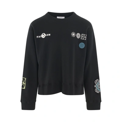 Facetasm Anarchy Crewneck In Black