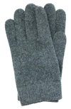 Portolano Cashmere Gloves In Heather Charcoal