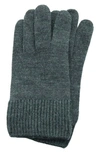 Portolano Merino Wool Gloves In Dk Charcoal