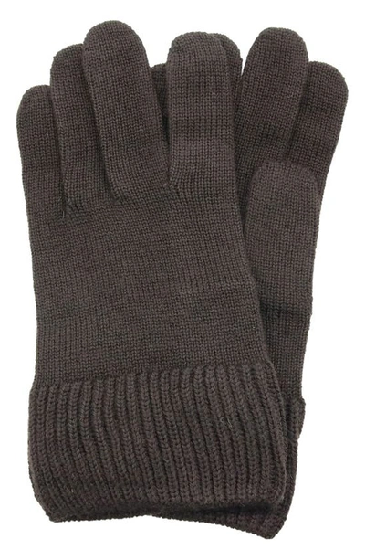 Portolano Merino Wool Gloves In Brown