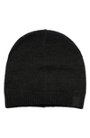 Portolano Merino Wool Beanie In Black