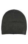 Portolano Merino Wool Beanie In Heather Charcoal