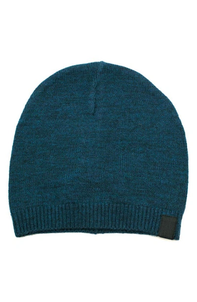 Portolano Merino Wool Beanie In Indian Teal