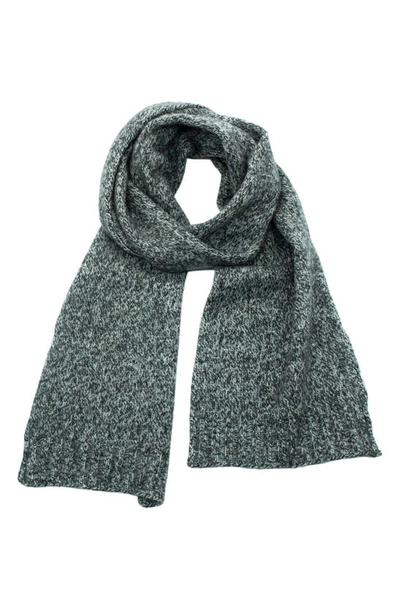 Portolano Cashmere Tweed Scarf In Black Combo