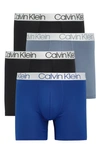 Calvin Klein 4-pack Boxer Briefs In Mazarine Blue Assorted