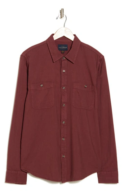 Lucky Brand Thomson Button-up Shirt In Smoked Paprika