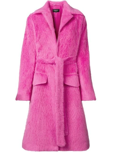 Rochas Alpaca And Wool Coat In Pink ModeSens