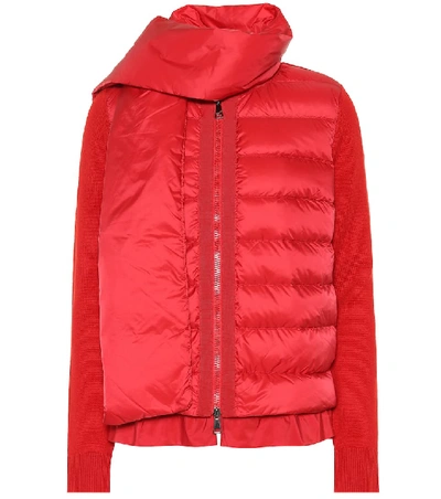 Moncler Down Puffer Jacket In Red