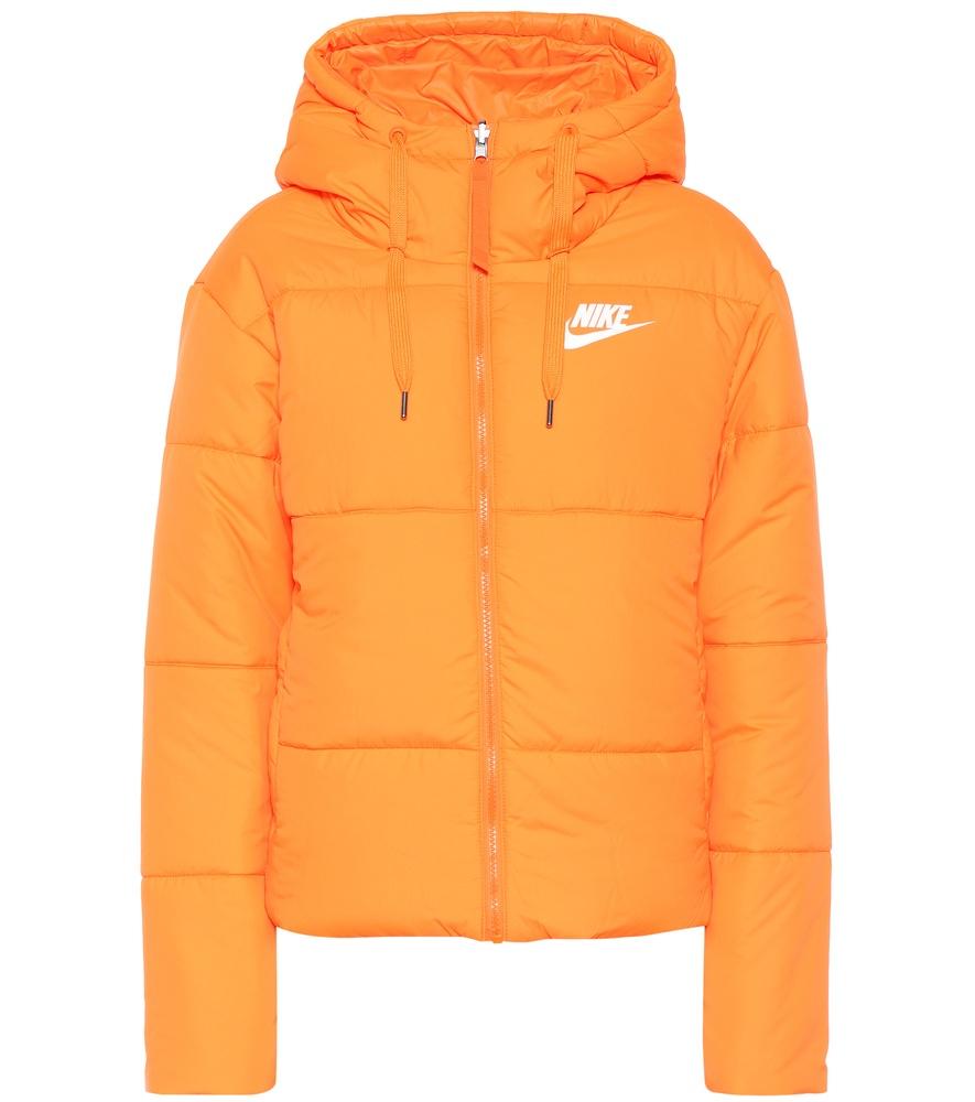 Nike Hooded Puffer Jacket In Orange ModeSens