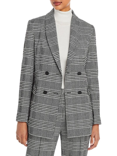 T Tahari Womens Houndstooth Suit Separate Double-breasted Blazer In Multi