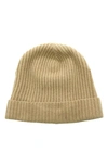 Portolano Cashmere Beanie In Came Chiaro(x)