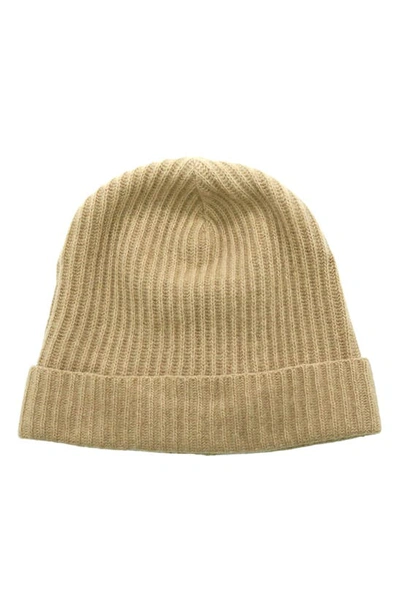 Portolano Cashmere Beanie In Came Chiaro(x)