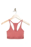 Calvin Klein Refined Rib Lightly Lined Bralette In Mauvewood