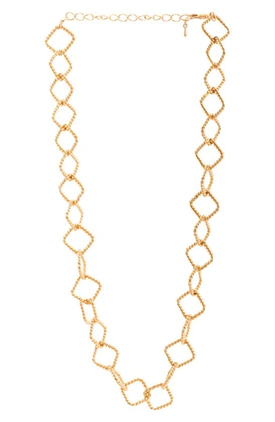 Saachi Chain Link Necklace In Gold