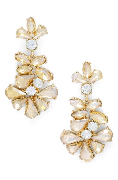 Saachi Crystal Drop Earrings In Gold