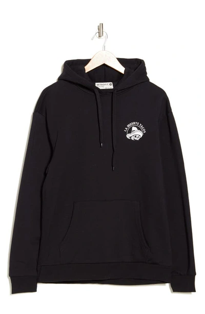 Retrofit Taco Truck Fleece Pullover Hoodie In Black