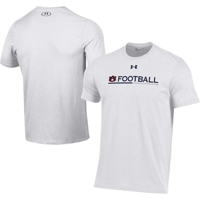 Under Armour White Auburn Tigers 2022 Sideline Football Performance Cotton T-shirt