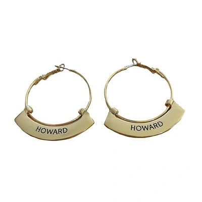Shelby & Grace Howard Bison Weller Gold Hoop Earrings