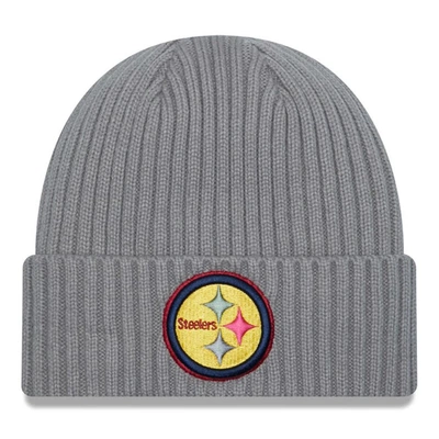 New Era Grey Pittsburgh Steelers Colour Pack Multi Cuffed Knit Hat