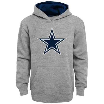 Outerstuff Kids' Youth Heather Gray Dallas Cowboys Prime Pullover Hoodie