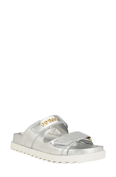 Guess Fabulon Sandal In Silver