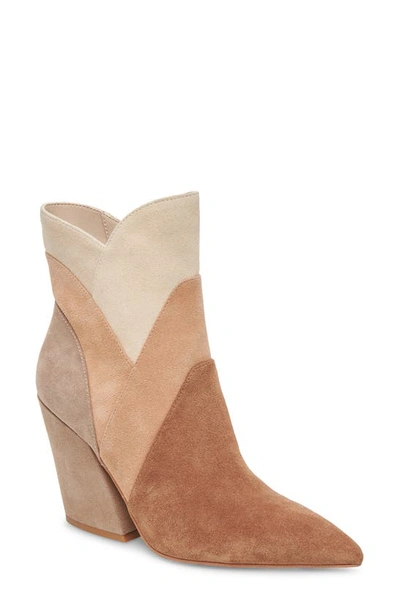 Dolce Vita Neena Pointed Toe Bootie In Brown Multi