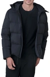 The Recycled Planet Company Autobot Water Resistant Recycled Down Puffer Jacket In Black